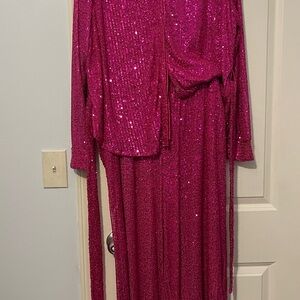 Sparkling Pink Sequin 2 piece